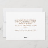 金ゴールドシルバーグリッターフォトニュー結婚したリュウズ シーズンカード (裏面)