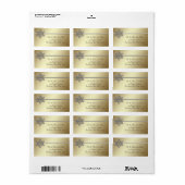 金ゴールドシルバースター・オブ・デイビッド住所 シール (フルシート)