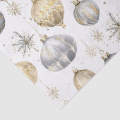 金ゴールドシルバーブラッククリスマスヴィンテージオーナメント 薄葉紙 (詳細)