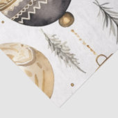 金ゴールドシルバーブラックヴィンテージクリスマスオーナメント 薄葉紙 (詳細)