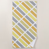 金ゴールドシルバーブロンズメタルハウス ビーチタオル (正面)