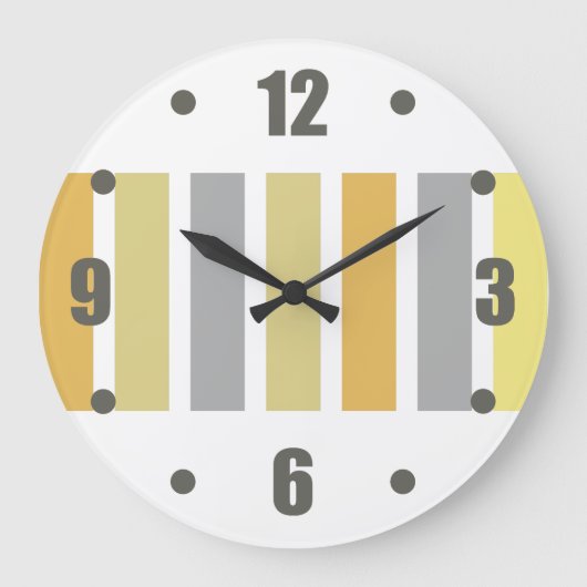 金ゴールドシルバーブロンズメタルハウス ラージ壁時計 (正面)