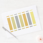 金ゴールドシルバーブロンズメタルハウス 長方形シール (封筒)