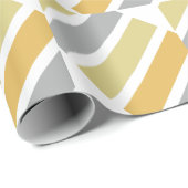 金ゴールドシルバーブロンズメタルハーズ幾何学模様 ラッピングペーパー (ロールコーナー)