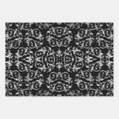 金ゴールドシルバーマザーオブパールコレクション ラッピングペーパーシート (正面3)