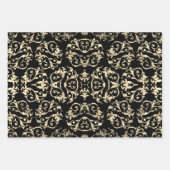 金ゴールドシルバーマザーオブパールコレクション ラッピングペーパーシート (正面)