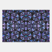 金ゴールドシルバーマザーオブパールコレクション ラッピングペーパーシート (正面3)