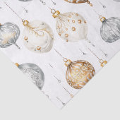 金ゴールドシルバーヴィンテージ水カラークリスマスオーナメント 薄葉紙 (詳細)