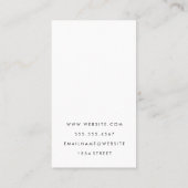 金ゴールドシルバー実在エステートロゴ |大理石レザー 名刺 (裏面)