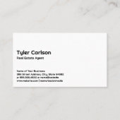 金ゴールドシルバー実在エステートロゴ |木製パネル 名刺 (裏面)