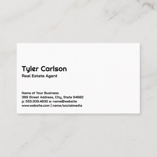 金ゴールドシルバー実在エステートロゴ |木製パネル 名刺 (裏面)