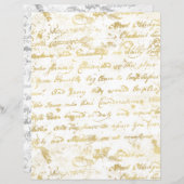 金ゴールドシルバー2面旧手書き手帳 (正面/裏面)