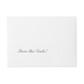 金ゴールドシンデレラキャリッジラップラのまわりにベル ラップアラウンド宛名ラベル (正面)