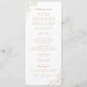 金ゴールドシンプルエレガントさくらんぼブロッサムモノグラムクレスト プログラム (裏面)