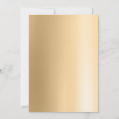 金ゴールドシンプルクリスマスツリー会社ホリデーパーティー 招待状 (裏面)