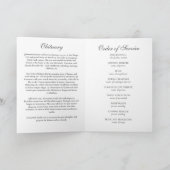 金ゴールドシンプルクロス写真葬儀順 プログラム (内部)