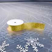 金ゴールドシンプルグレースノーフレーク サテンリボン