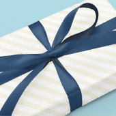 金ゴールドシンプルストライプパターンお洒落 ラッピングペーパー