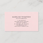 金ゴールドシンプルスプラッシュモノグラム 名刺 (裏面)