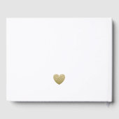 金ゴールドシンプルハートの後ずっと幸せ結婚に ゲストブック (裏面)