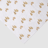 金ゴールドシンプルパインツリーパターンクリスマス 薄葉紙 (詳細)