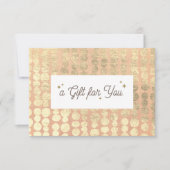 金ゴールドシンプルパターン商品券 (正面)