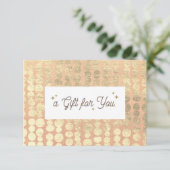 金ゴールドシンプルパターン商品券 (スタンド正面)