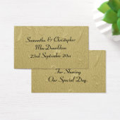 金ゴールドシンプルパターン感謝してい結婚式の引き出物ユーラベル (デスク)