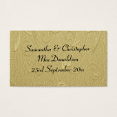 金ゴールドシンプルパターン感謝してい結婚式の引き出物ユーラベル (正面)