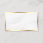 金ゴールドシンプルフレーム金属 名刺 (裏面)