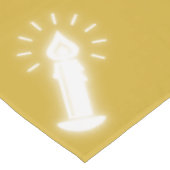 金ゴールドシンプルホワイトデコールクリスマスオン | テーブルクロス (アングル)