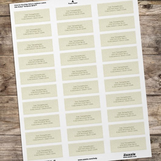 金ゴールドシンプルミニマお洒落リスト差出人住所 ラベル