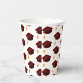 金ゴールドシンプル卒業キャップパターン 紙コップ (右)