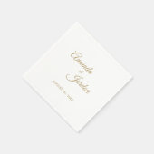 金ゴールドシンプル書道カクテルナプキン スタンダードカクテルナプキン (角)