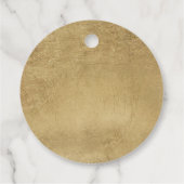 金ゴールドシンプル書道メリークリスマス フェイバータグ (裏面)