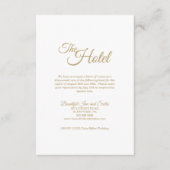 金ゴールドシンプル書道宿泊施設 エンクロージャーカード (正面)