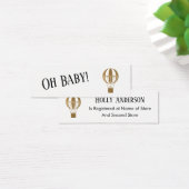 金ゴールドシンプル熱気球ギフト登録カード (デスク)