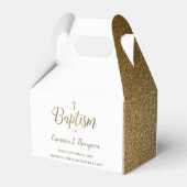 金ゴールドシンプル白バプテスムクロサンキューバプスボー フェイバーボックス (裏面サイド)