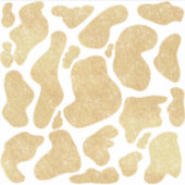 金ゴールドシンプル白大型牛斑動物パターン シール (正面)