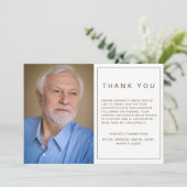 金ゴールドシンプル記念葬儀悔やみや弔慰写真 サンキューカード (スタンド正面)