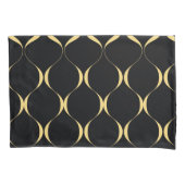 金ゴールドシンプル、モダン豪華な波形 枕カバー (正面)