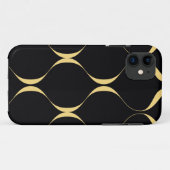 金ゴールドシンプル、モダン豪華な波形 Case-Mate iPhoneケース (裏面(横))