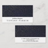 金ゴールドシークインパターン 名刺 (正面/裏面)