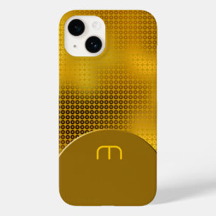 金ゴールドシークインモノグラムケースメイトiPhoneケース Case-Mate iPhone 14ケース
