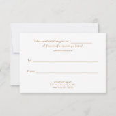 金ゴールドシークイン美しいサロンギフト券 (裏面)