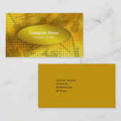 金ゴールドシークイン音楽楽器 名刺 (正面/裏面)