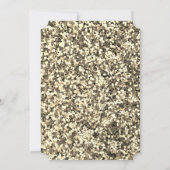 金ゴールドシークイン、ワイングラスボトル60誕生日 招待状 (裏面)