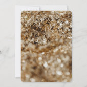 金ゴールドシークンズアダルトダブル共同誕生日パーティー 招待状 (裏面)