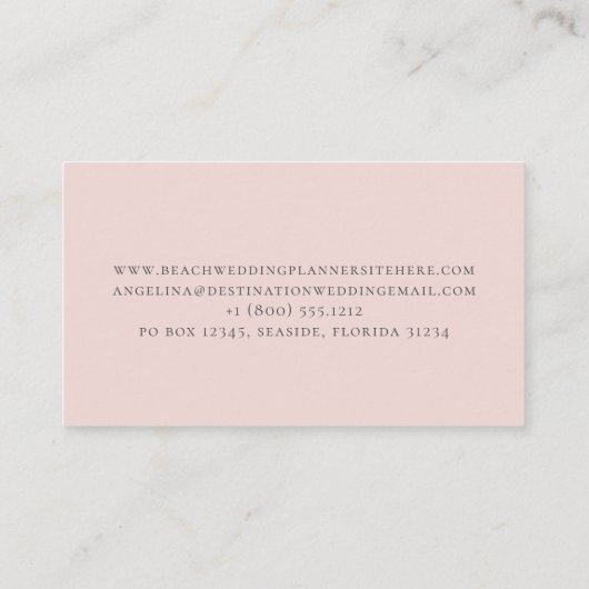 金ゴールドシーセルエレガント 名刺 (裏面)