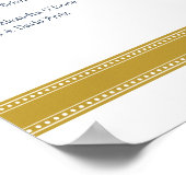 金ゴールドシーティングチャート、キャロリ結婚ンのコレクション ポスター (角)